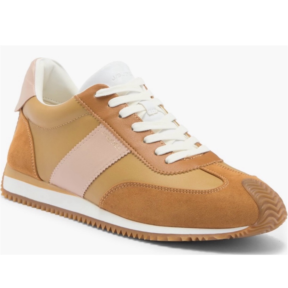J Slides Tan Sneakers